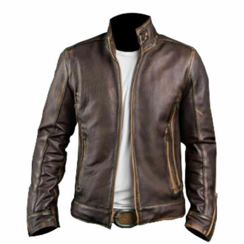 Leather jacket cafe - leather,