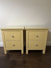 2 x IKEA Hemnes Chest of 2 Drawers/Bedside Table - Yellow
