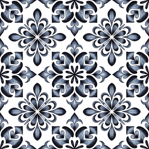 48x blue delft tile - delft, stickers