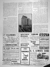 Old Antique Print 1907 Home