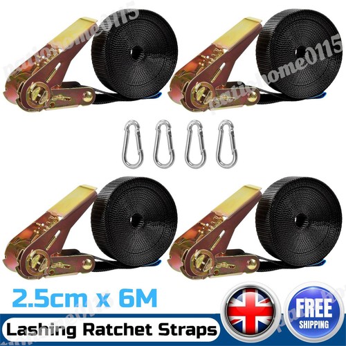 Ratchet tie downs - 4x,