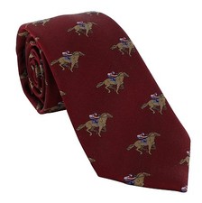 Michelsons of London Jockey on Race Horse Silk Tie