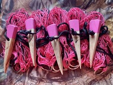 5 BRIGHT PINK 4ft NYLON RABBIT