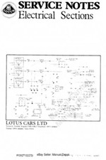LOTUS ELAN M100 -  MJ SECTION - ELECTRICAL WIRING DIAGRAMS -  REPRINTED