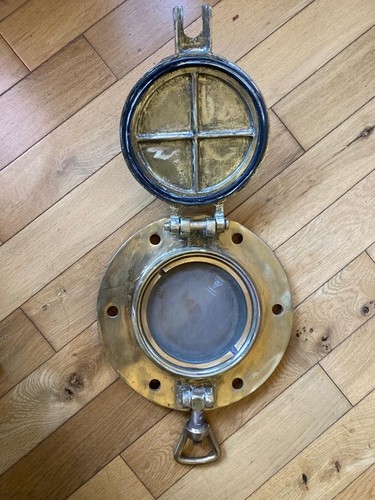 Large brass porthole - brass,