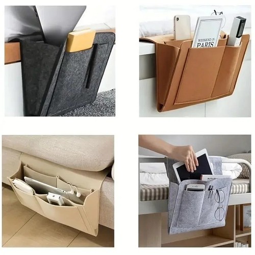 Felt bedside storage organizer - storage,
