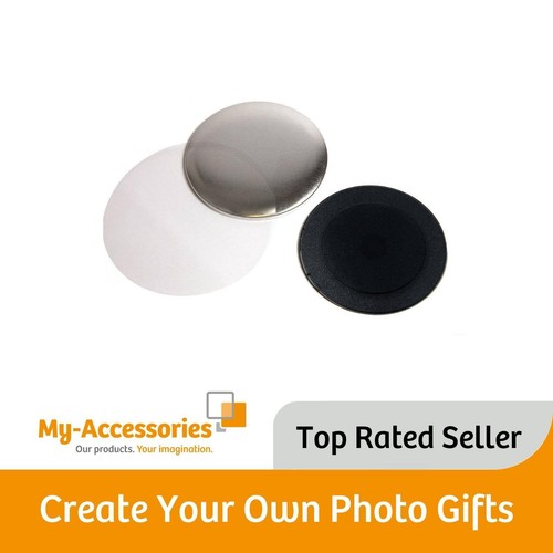 75mm round magnetic back - magnetic,