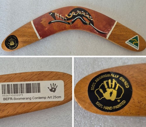 Boomerang 25cm hand painted - -,