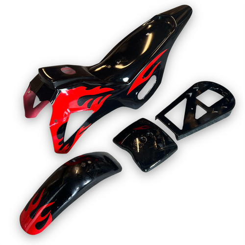 Black red minimoto mini moto - black,