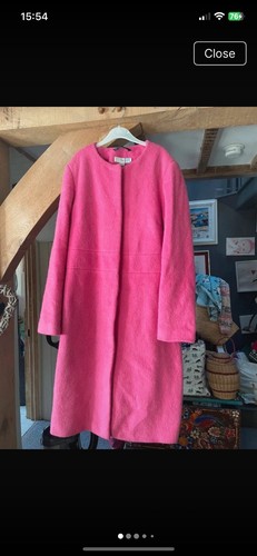Boden pink mohair coat 12l - boden,