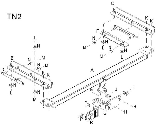 Towtrust fixed flange - fixed,