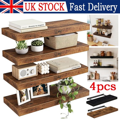 Set floating wall shelves - of, 4