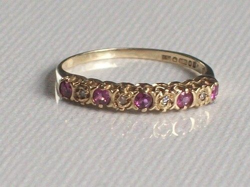 Vintage 9ct gold diamond - 9ct,