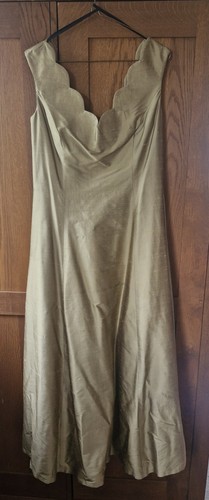 Monsoon gold silk evening - gold,