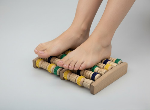 Roller wooden foot massager - roller,