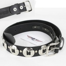 Biker Western rocker concho genuine leather belt leather belt concha leather belt US