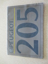1992 Peugeot 205 automobile advertising booklet