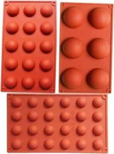 Bakeware Set 3 Silicone Mould for Cake Decoration Jelly Pudding Candy Chocolate