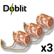 Mineral Salt Lick Natural Himalayan Stone Horse Cattle 2-3kg with Rope 3 x Salts