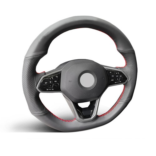 Genuine leather steering wheel - leather,