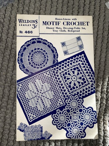 Vintage weldons crochet - vintage,