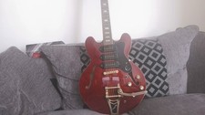Epiphone Riviera P93 Semi-Hollow Electric Guitar Wine Red