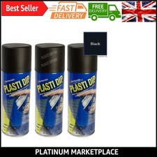 Black Spray Paint for Plastic, Metal, Wood & Glass - Crack Resistant, Waterpr...