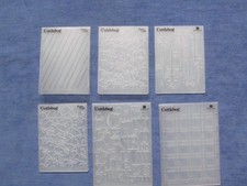6X  EMBOSSING FOLDERS CUTTLEBUG , PROVO CRAFT   ( 2 LARGE 4 SMALL     ( LOT J  )