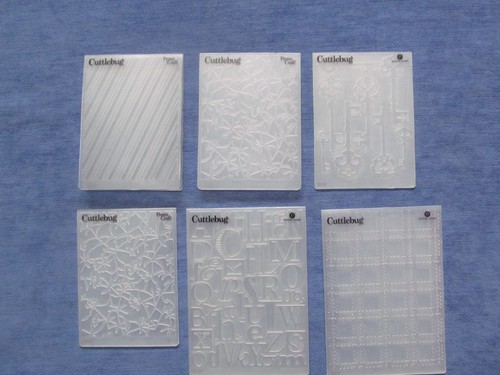 Embossing folders - 6x,