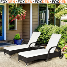 Sun Lounger 3 Pcs Recliner Bed