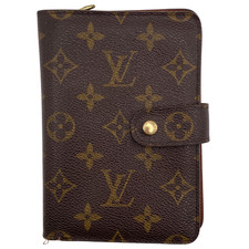 Louis Vuitton Port Papier Zip Bifold Wallet Monogram Authentic