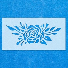Rose Flower Plant Leaf Stencil: Mylar Airbrush Wall Art Painting Crafts , DIY