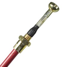 2 x Stainless Steel Trailer Brake Cables Mushroom End Outer Sheath 890mm ALKO