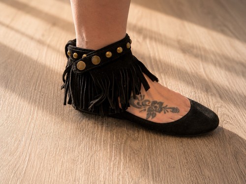 Zara suede studded - suede,