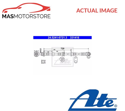 Brake hose line pipe - brake, front