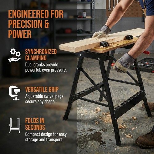 Foldable work bench wooden - work,
