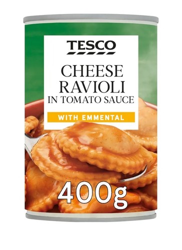 Tesco cheese ravioli tomato - in,