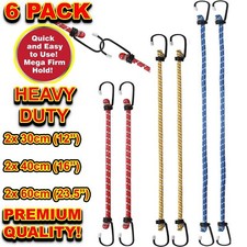 🔥 6 X Bungee Cords Set Tie