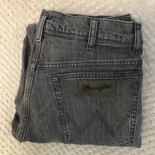Wrangler Texas Jeans Size W32 L32 Grey Regular Fit Straight Leg Wranglers