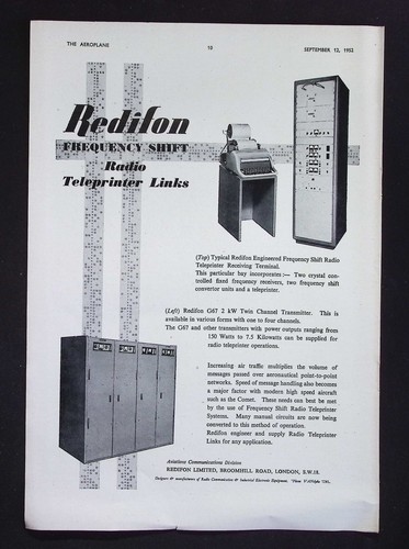 Original 1952 advert redifon - 1952,