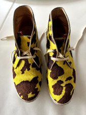 Women's Fashion Boots Penelope Chilvers Jungle Friesan UK Size 6.5 Yellow/Brown