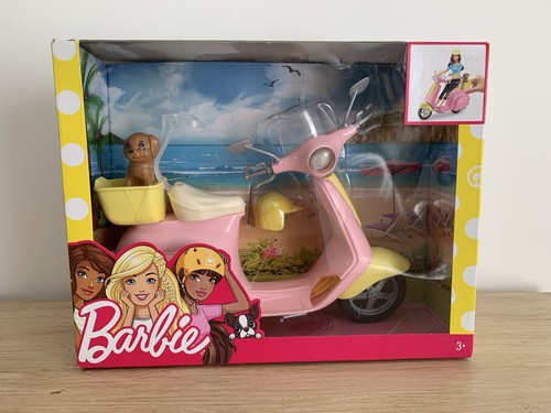 Barbie pink scooter with - barbie,