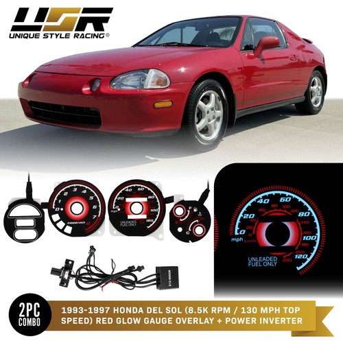 Red glow gauge - red,