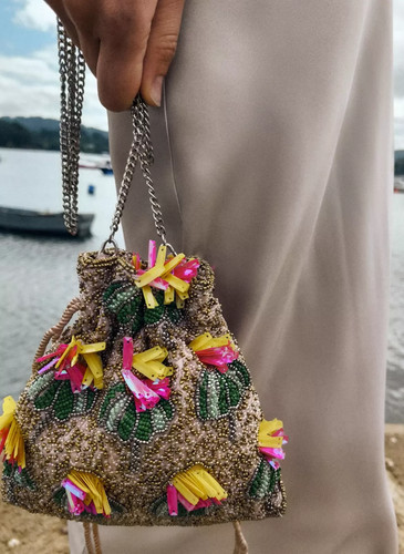 Zara beaded mini bucket - zara,