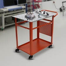 36*24*36 in Welding Table 600lbs Load Capacity Steel Welding Workbench on Wheels