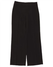 MAX MARA Womens Wide Leg Casual Trousers W28 L30  Black DE18
