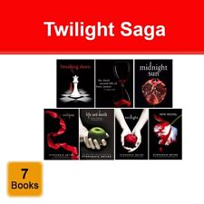 Twilight Saga Black Cover Stephenie Meyer 7 Books Collection Set Life and Death
