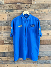 VINTAGE 90'S SUBARU WORLD RALLY TEAM EMBROIDERED SHIRT SIZE XL EXTRA LARGE MENS
