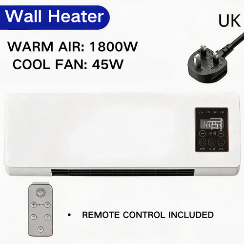 1800w electric fan heater wall - 1800w,