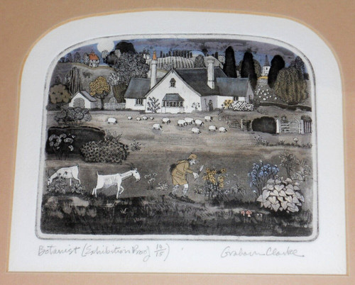 Graham clarke signed etching - graham,
